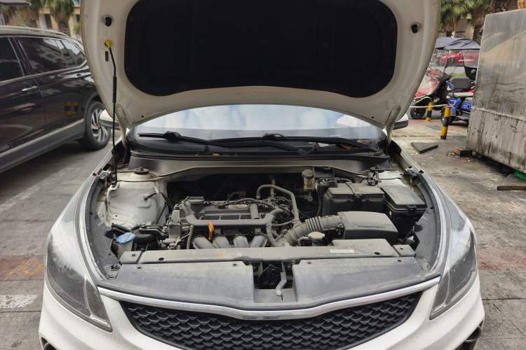Used Kia K2 2017 Sedan 1.4L Manual Transmission 15th Anniversary Special Edition GLS Engine Bay