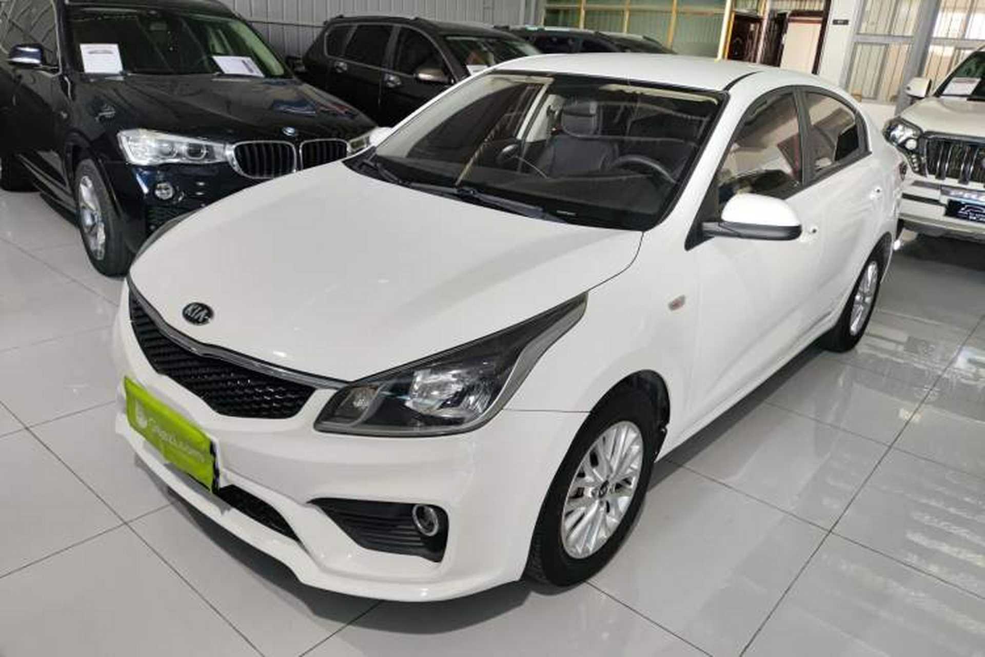 Used Kia K2 2017 Sedan 1.4L Manual Transmission GLS Front Left 45 Deg