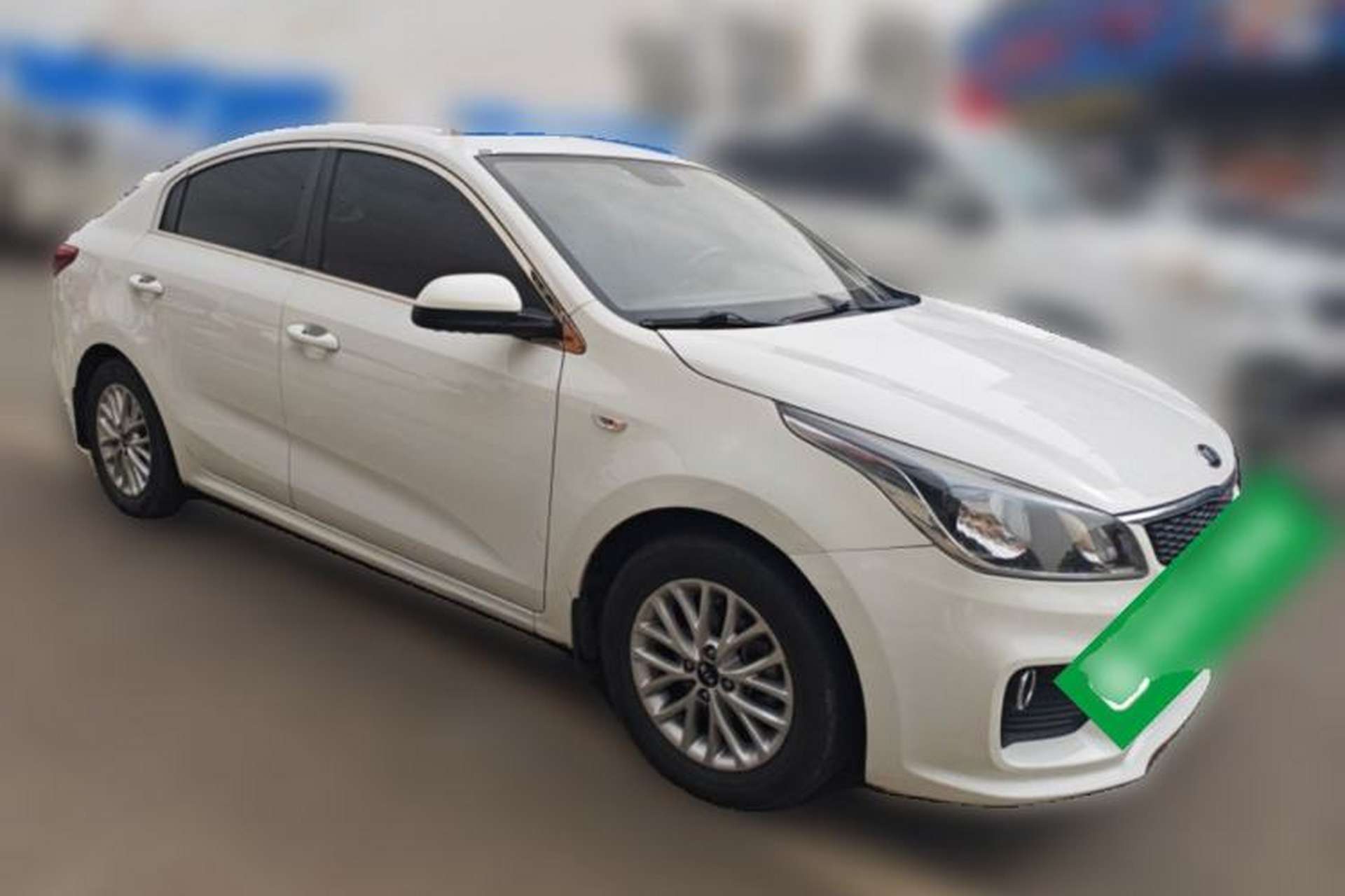 Used Kia K2 2017 Sedan 1.4L Automatic Transmission 15th Anniversary Special Edition GLS Front Right 45 Deg