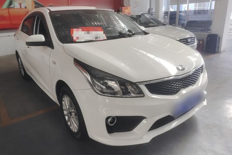 Used Kia K2 2017 Sedan 1.4L Manual Transmission 15th Anniversary Special Edition GLS Front Right 45 Deg
