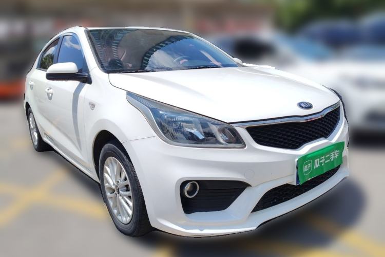 Used Kia K2 2017 Sedan 1.4L Manual Transmission GLS Front Right 45 Deg