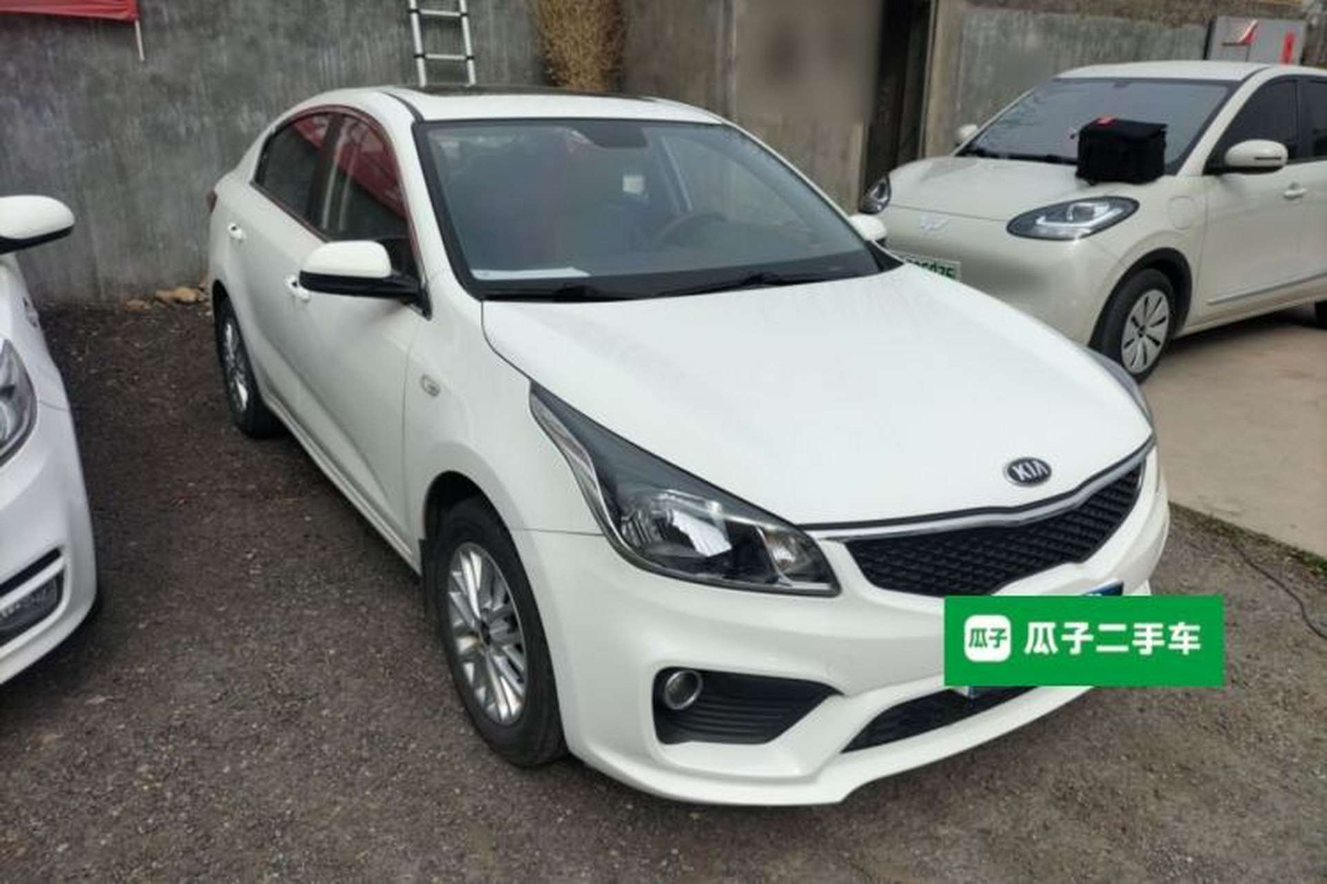 Used Kia K2 2017 Sedan 1.4L Manual Transmission 15th Anniversary Special Edition GLS Front Right 45 Deg
