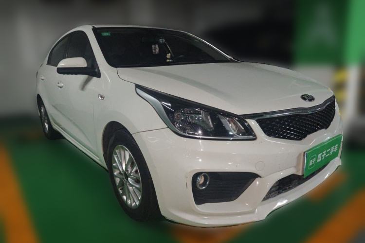 Used Kia K2 2017 Sedan 1.4L Manual Transmission GLS Front Right 45 Deg