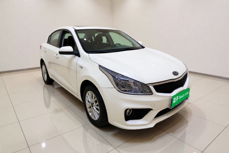 Used Kia K2 2017 Sedan 1.4L Manual Transmission 15th Anniversary Special Edition GLS Front Right 45 Deg