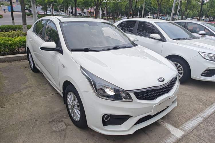 Used Kia K2 2017 Sedan 1.4L Manual Transmission 15th Anniversary Special Edition GLS Front Right 45 Deg