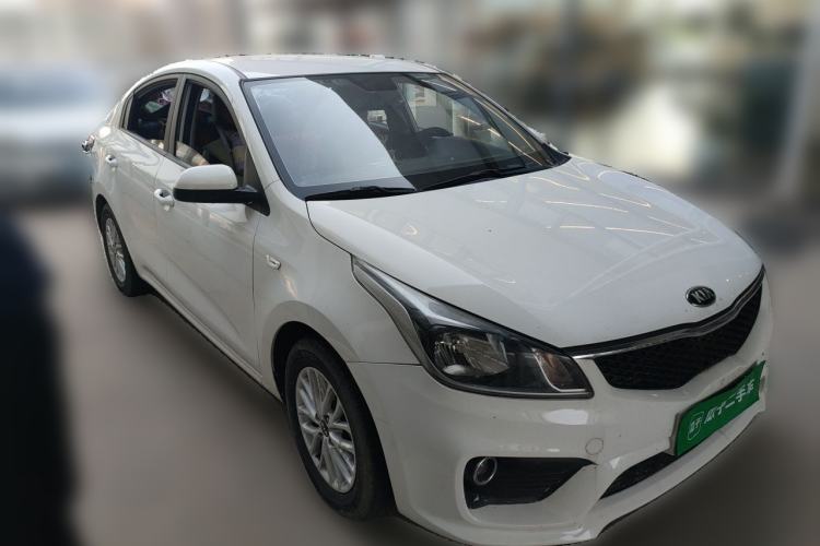 Used Kia K2 2017 Sedan 1.4L Manual Transmission GLS Front Right 45 Deg