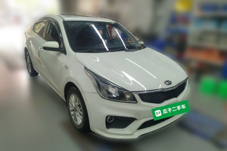 Used Kia K2 2017 Sedan 1.4L Manual Transmission 15th Anniversary Special Edition GLS Front Right 45 Deg