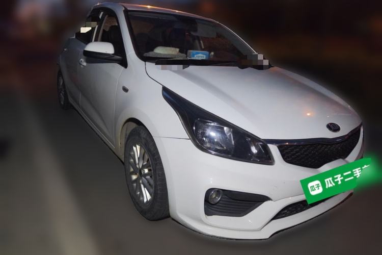 Used Kia K2 2017 Sedan 1.4L Manual Transmission 15th Anniversary Special Edition GLS Front Right 45 Deg
