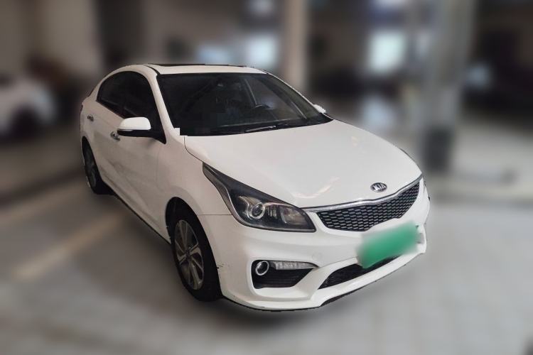 Used Kia K2 2017 Sedan 1.6L AT Premium Front Right 45 Deg
