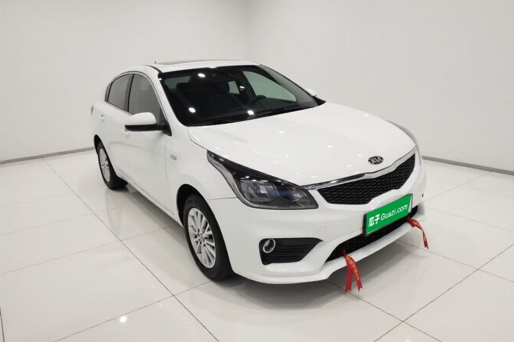 Used Kia K2 2017 Sedan 1.4L Automatic Transmission 15th Anniversary Special Edition GLS Front Right 45 Deg