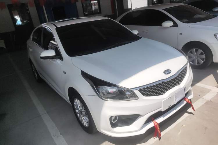 Used Kia K2 2017 Sedan 1.4L Automatic Transmission 15th Anniversary Special Edition GLS Front Right 45 Deg