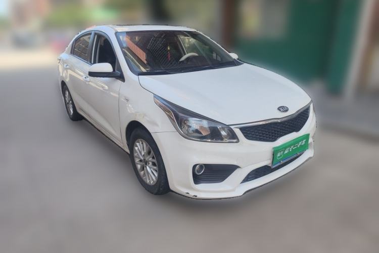 Used Kia K2 2017 Sedan 1.4L Manual Transmission 15th Anniversary Special Edition GLS Front Right 45 Deg
