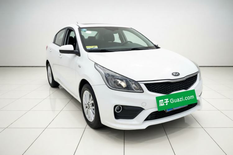 Used Kia K2 2017 Sedan 1.4L Manual Transmission GLS Front Right 45 Deg