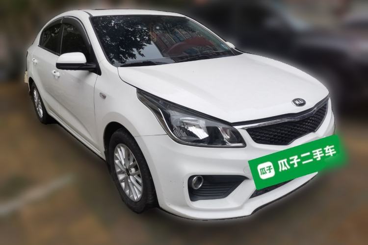 Used Kia K2 2017 Sedan 1.4L Manual Transmission 15th Anniversary Special Edition GLS Front Right 45 Deg
