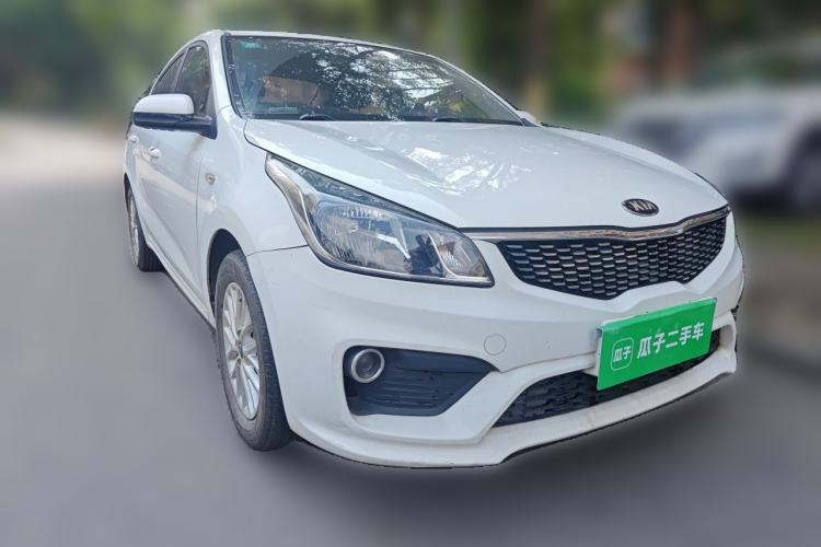 Used Kia K2 2017 Sedan 1.4L Automatic Transmission 15th Anniversary Special Edition GLS Front Right 45 Deg