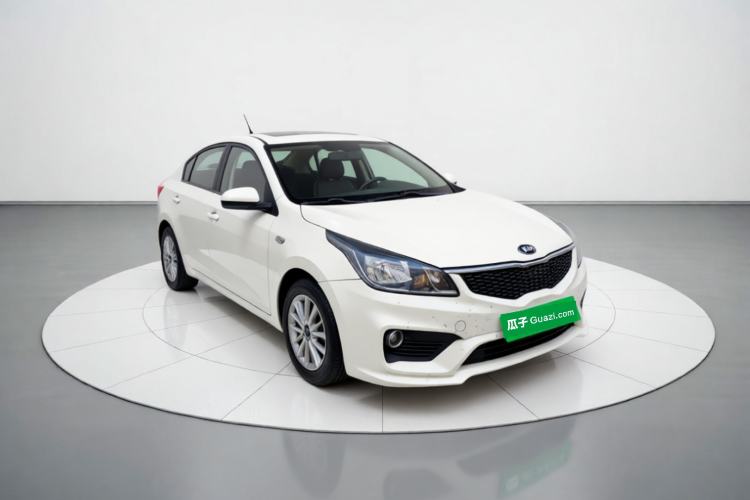 Used Kia K2 2017 Sedan 1.4L Automatic Transmission 15th Anniversary Special Edition GLS Front Right 45 Deg