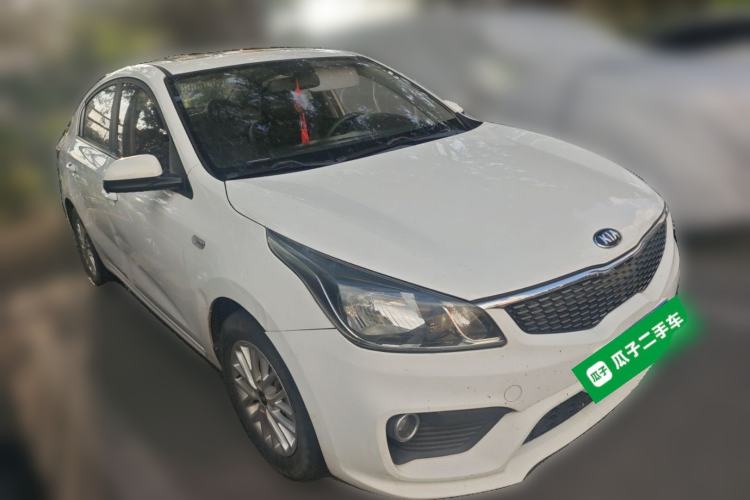 Used Kia K2 2017 Sedan 1.4L Automatic Transmission 15th Anniversary Special Edition GLS Front Right 45 Deg