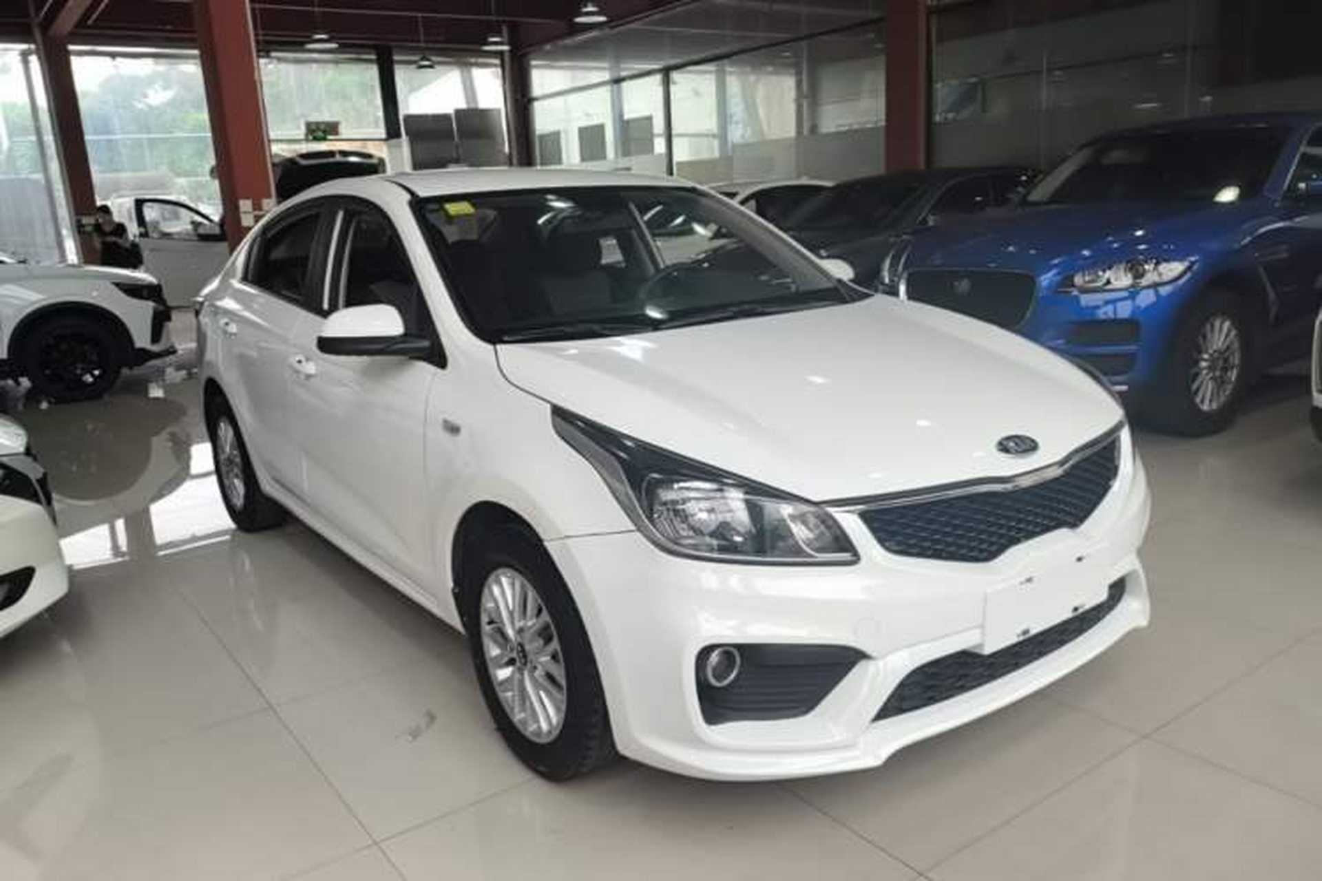 Used Kia K2 2017 Sedan 1.4L Manual Transmission GLS Front Right 45 Deg