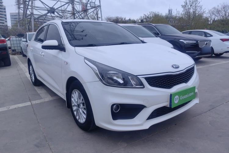 Used Kia K2 2017 Sedan 1.4L Manual Transmission 15th Anniversary Special Edition GLS Front Right 45 Deg