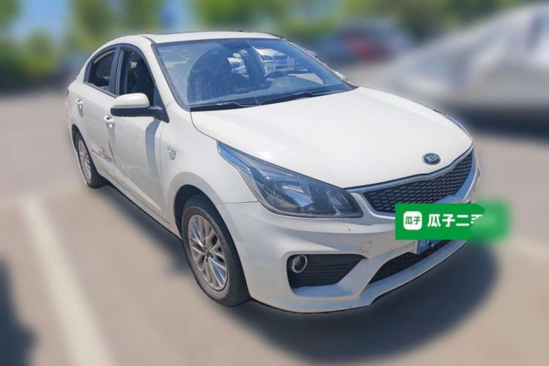 Used Kia K2 2017 Sedan 1.4L Automatic Transmission 15th Anniversary Special Edition GLS Front Right 45 Deg