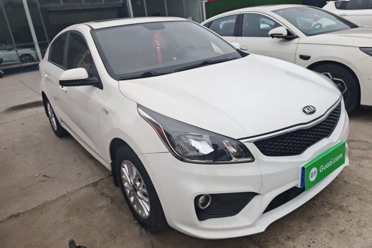 Used Kia K2 2017 Sedan 1.4L Manual Transmission 15th Anniversary Special Edition GLS Front Right 45 Deg