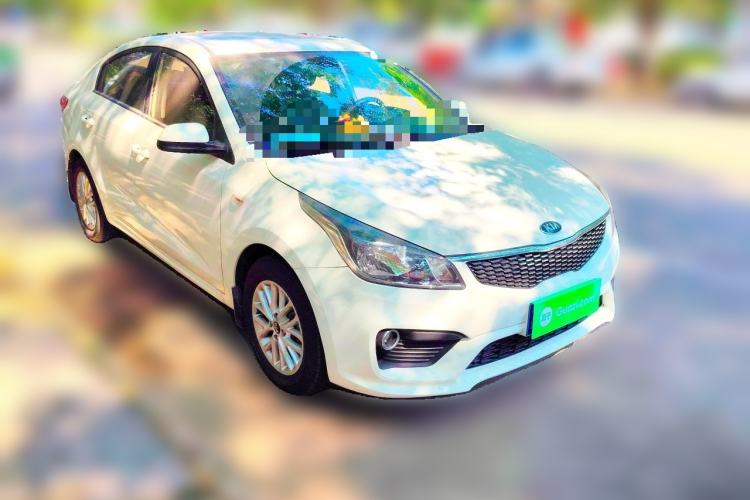 Used Kia K2 2017 Sedan 1.4L Automatic Transmission 15th Anniversary Special Edition GLS Front Right 45 Deg