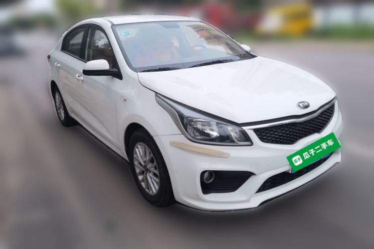 Used Kia K2 2017 Sedan 1.4L Manual Transmission GLS Front Right 45 Deg