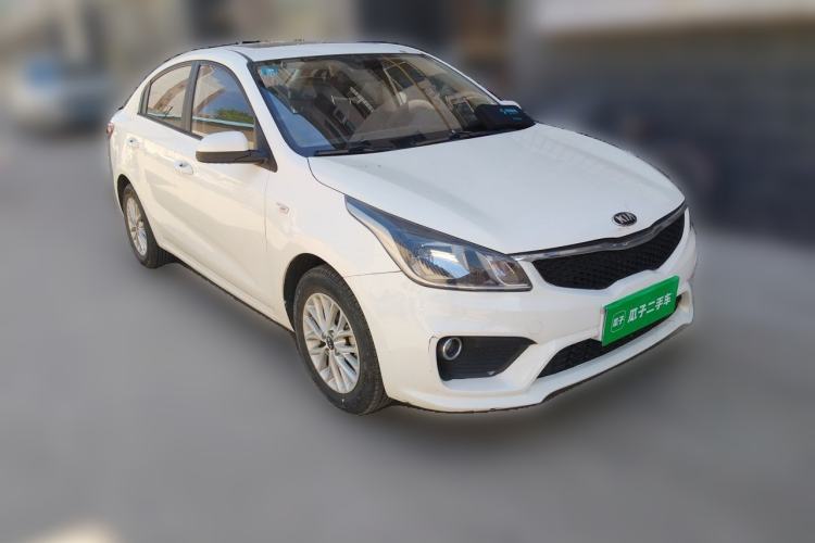 Used Kia K2 2017 Sedan 1.4L Manual Transmission GLS Front Right 45 Deg