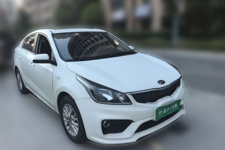 Used Kia K2 2017 Sedan 1.4L Automatic Transmission 15th Anniversary Special Edition GLS Front Right 45 Deg