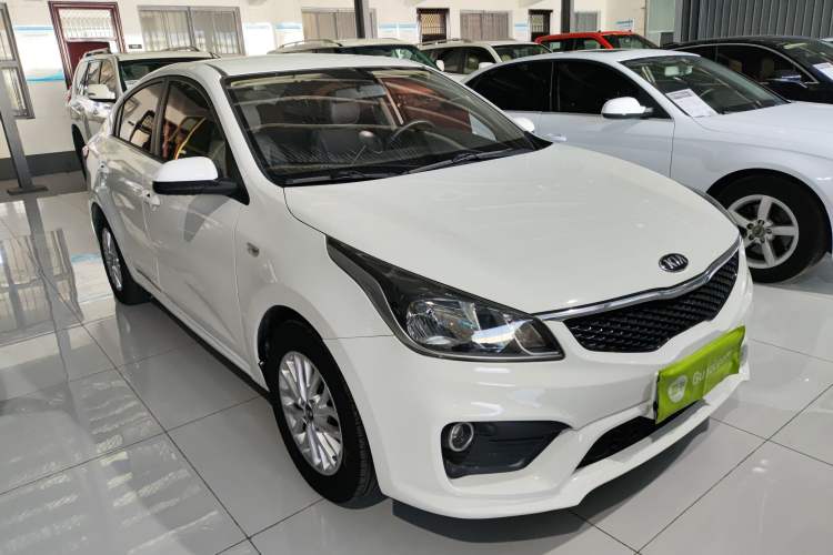 Used Kia K2 2017 Sedan 1.4L Manual Transmission GLS Front Right 45 Deg