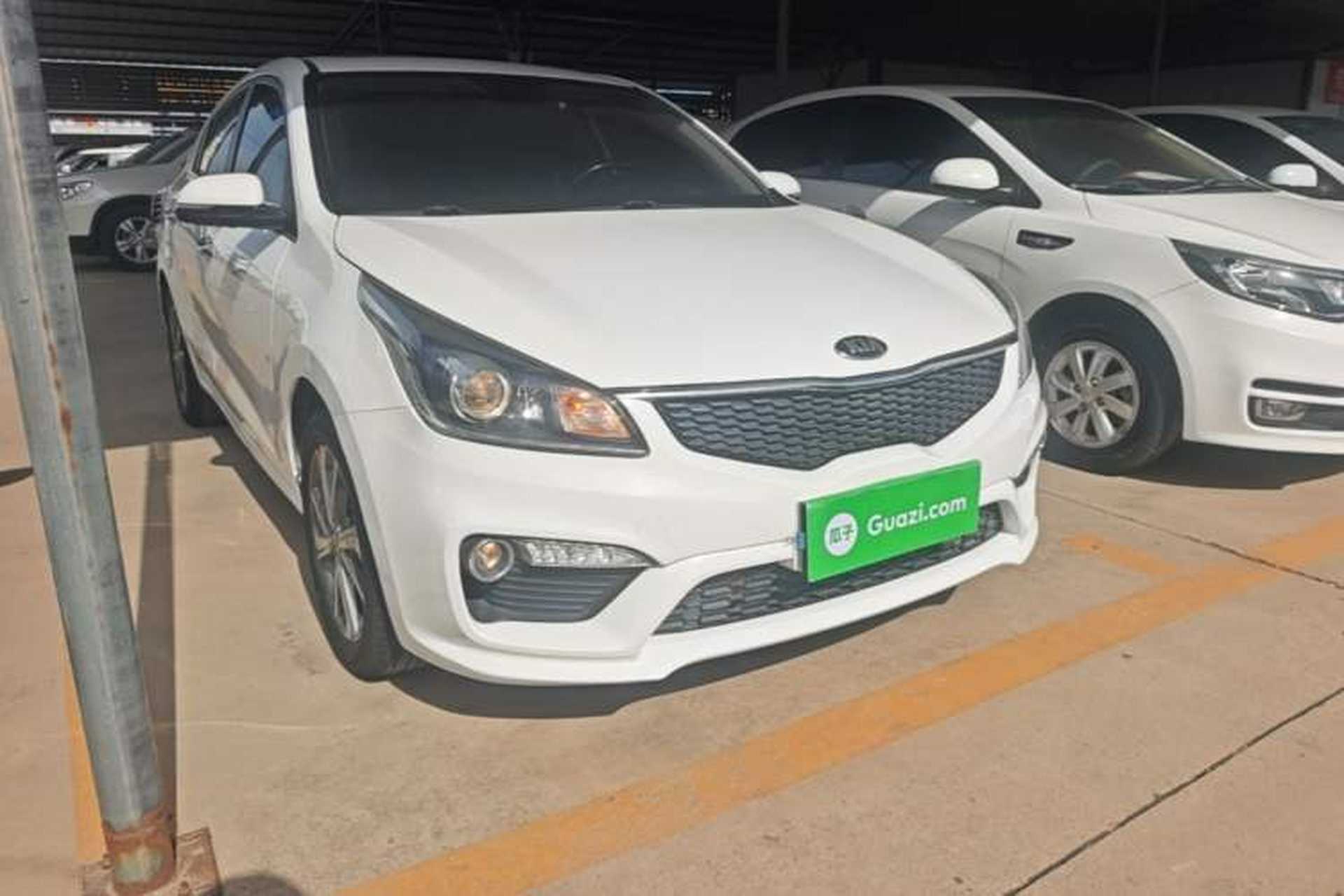 Used Kia K2 2017 Sedan 1.6L AT Premium Front Right 45 Deg