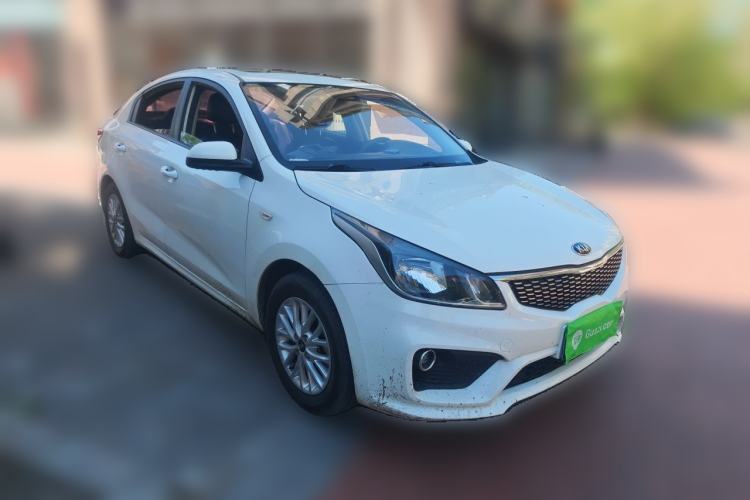 Used Kia K2 2017 Sedan 1.4L Automatic Transmission 15th Anniversary Special Edition GLS Front Right 45 Deg