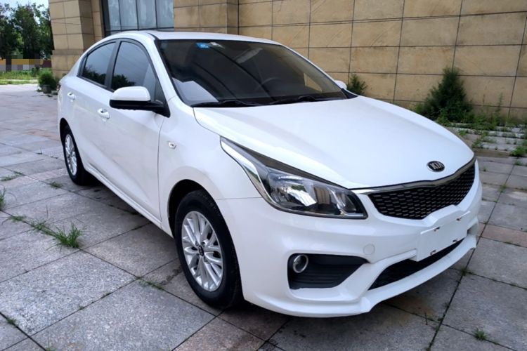 Used Kia K2 2017 Sedan 1.4L Automatic Transmission 15th Anniversary Special Edition GLS Front Right 45 Deg