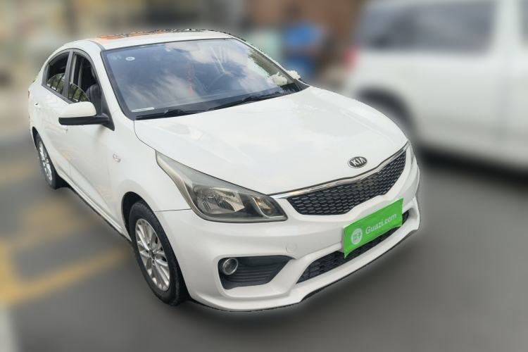 Used Kia K2 2017 Sedan 1.4L Automatic Transmission 15th Anniversary Special Edition GLS Front Right 45 Deg