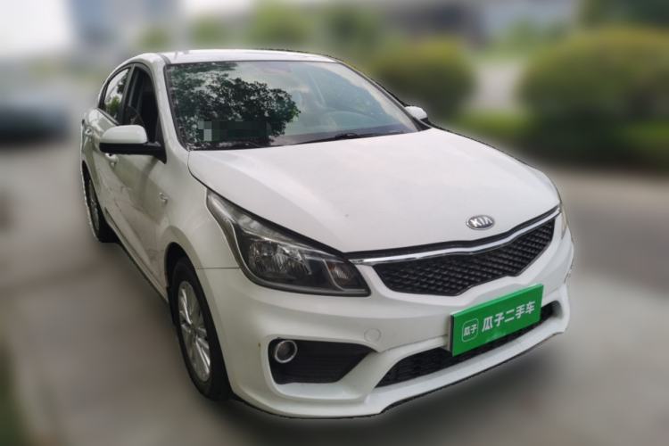 Used Kia K2 2017 Sedan 1.4L Manual Transmission GLS Front Right 45 Deg