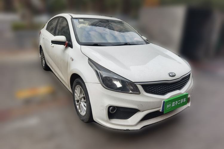 Used Kia K2 2017 Sedan 1.4L Manual Transmission 15th Anniversary Special Edition GLS Front Right 45 Deg