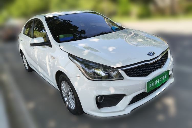 Used Kia K2 2017 Sedan 1.4L Manual Transmission GLS Front Right 45 Deg