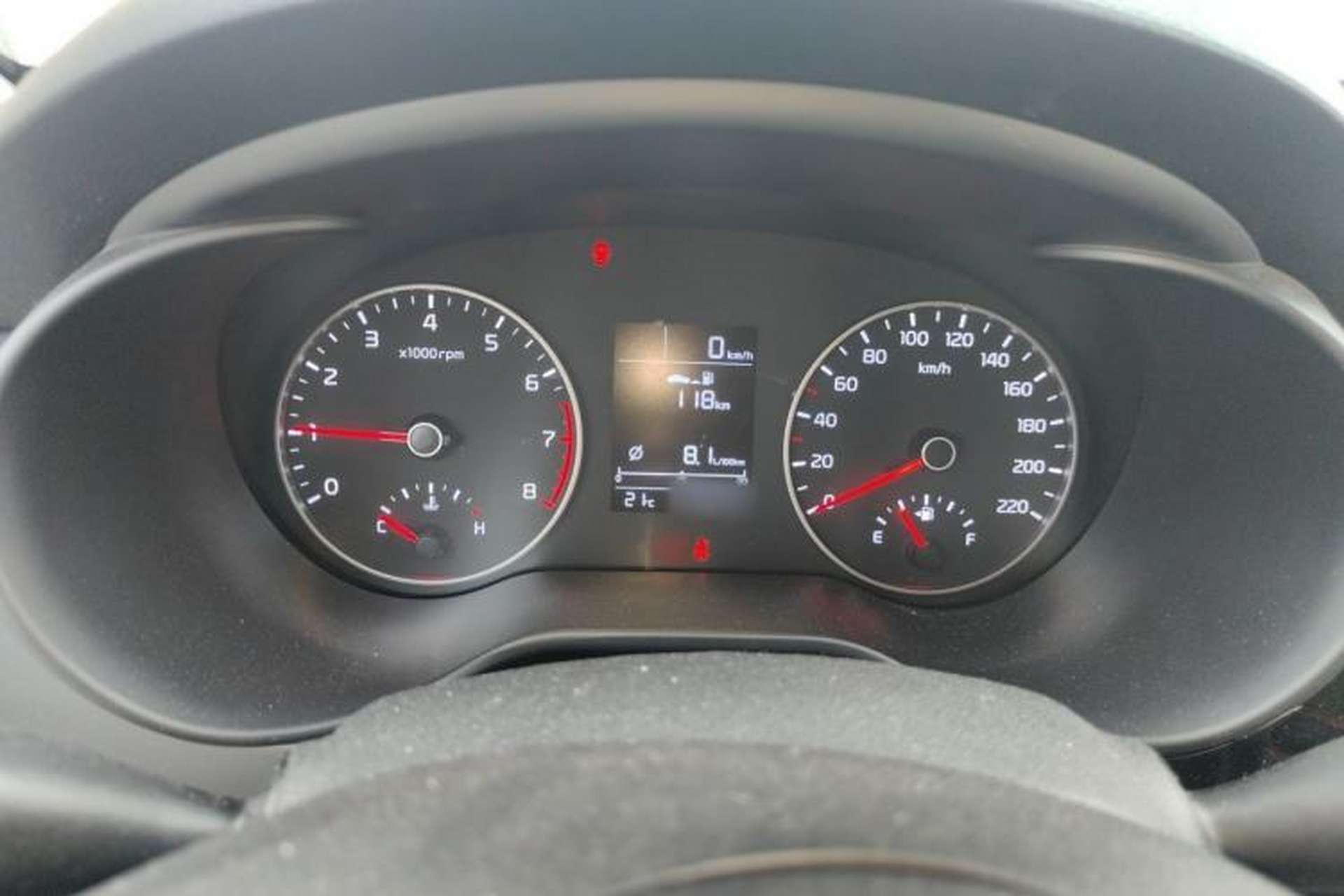 Used Kia K2 2017 Sedan 1.4L Manual Transmission 15th Anniversary Special Edition GLS Instrument Cluster
