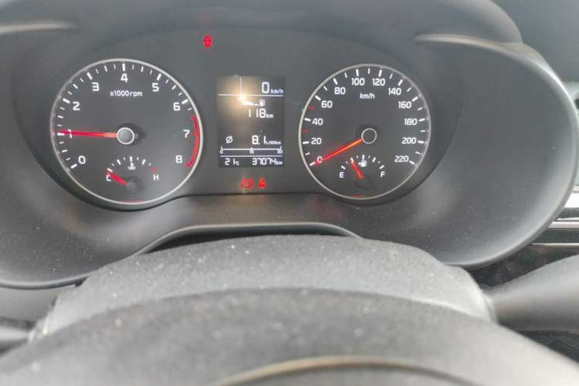 Used Kia K2 2017 Sedan 1.4L Manual Transmission 15th Anniversary Special Edition GLS Odometer Close Up