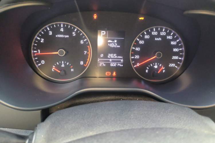 Used Kia K2 2017 Sedan 1.4L Automatic GLS Odometer Close Up