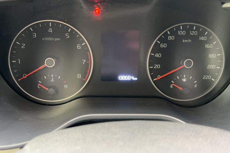 Used Kia K2 2017 Sedan 1.4L Automatic GLS Odometer Close Up