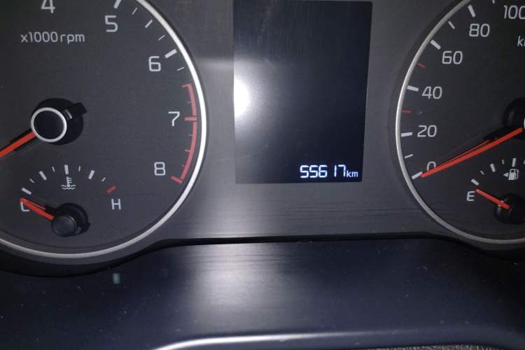 Used Kia K2 2017 Sedan 1.4L Automatic Transmission 15th Anniversary Special Edition GLS Odometer Close Up