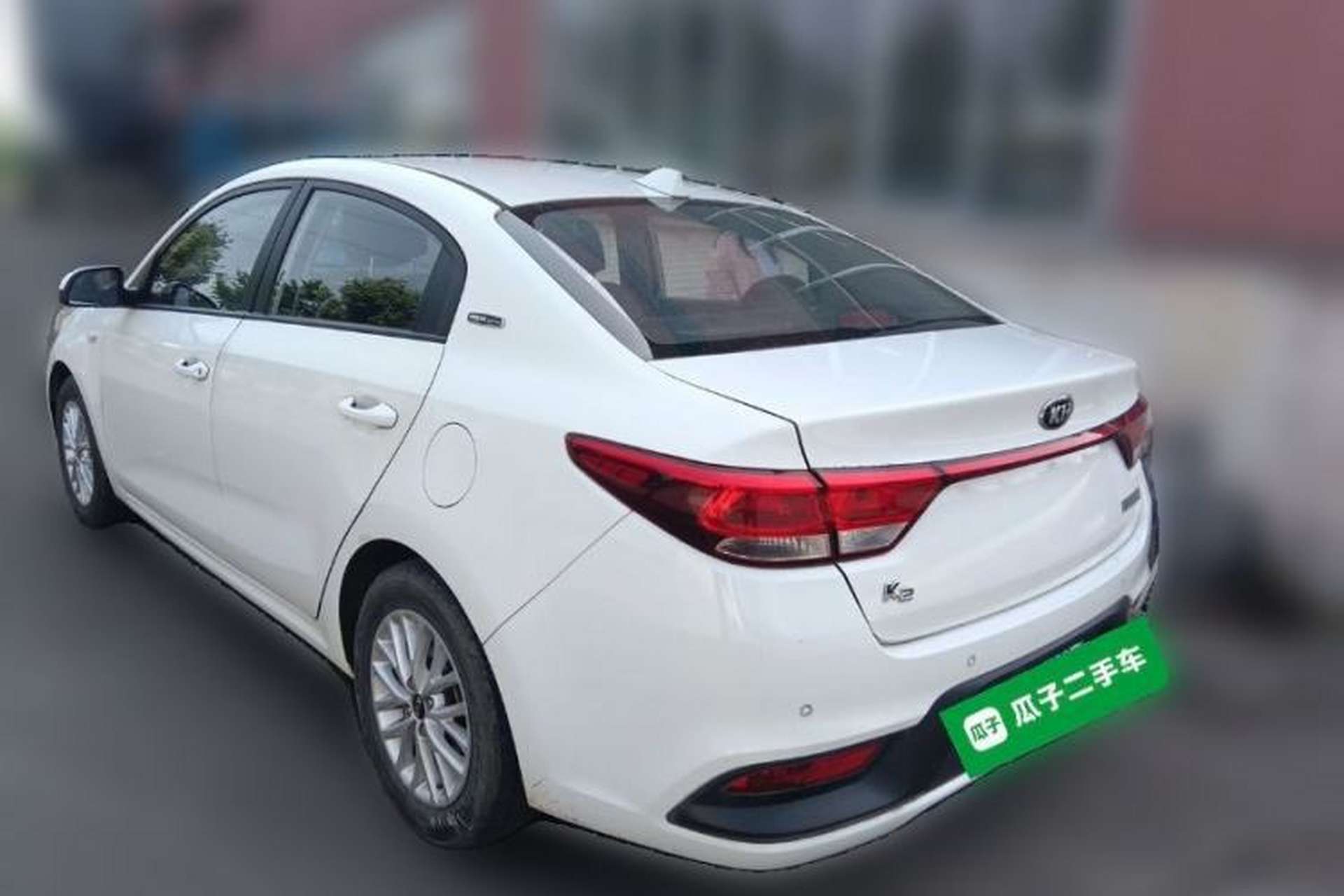 Used Kia K2 2017 Sedan 1.4L Manual Transmission 15th Anniversary Special Edition GLS Rear Left 45 Deg