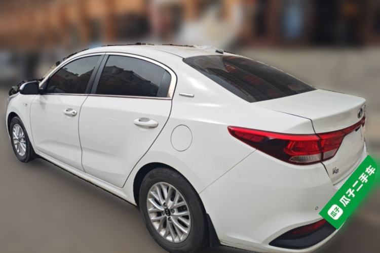 Used Kia K2 2017 Sedan 1.4L Automatic Transmission 15th Anniversary Special Edition GLS Rear Left 45 Deg