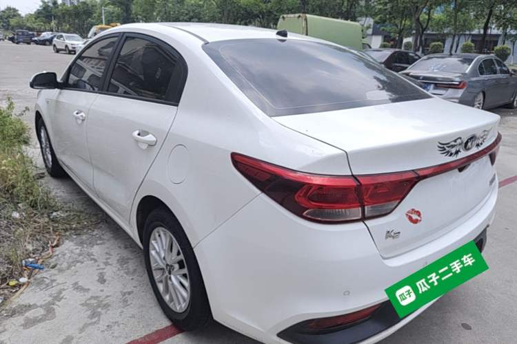 Used Kia K2 2017 Sedan 1.4L Automatic GLS Rear Left 45 Deg