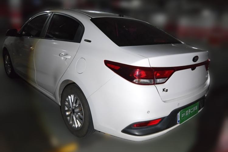 Used Kia K2 2017 Sedan 1.4L Automatic Transmission 15th Anniversary Special Edition GLS Rear Left 45 Deg