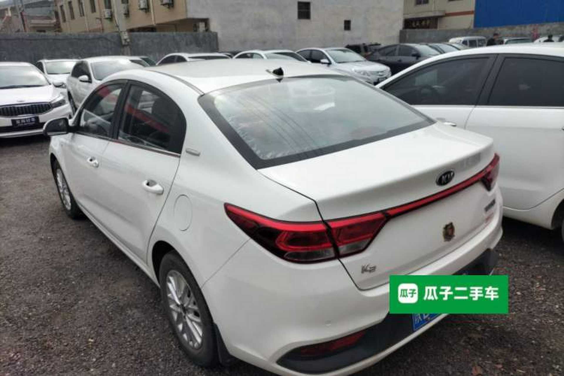 Used Kia K2 2017 Sedan 1.4L Manual Transmission 15th Anniversary Special Edition GLS Rear Left 45 Deg