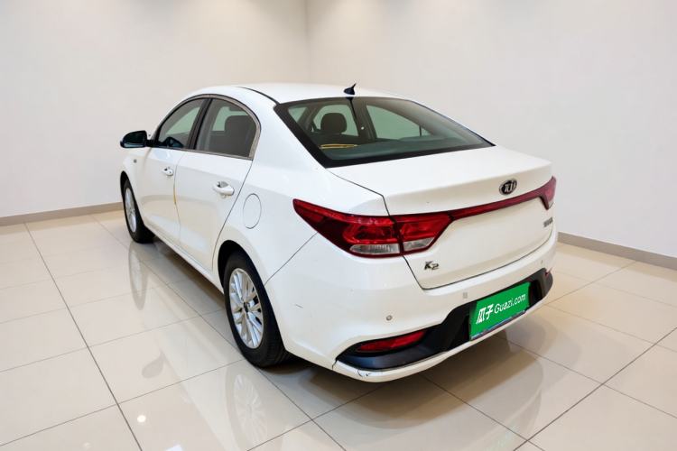 Used Kia K2 2017 Sedan 1.4L Manual Transmission 15th Anniversary Special Edition GLS Rear Left 45 Deg