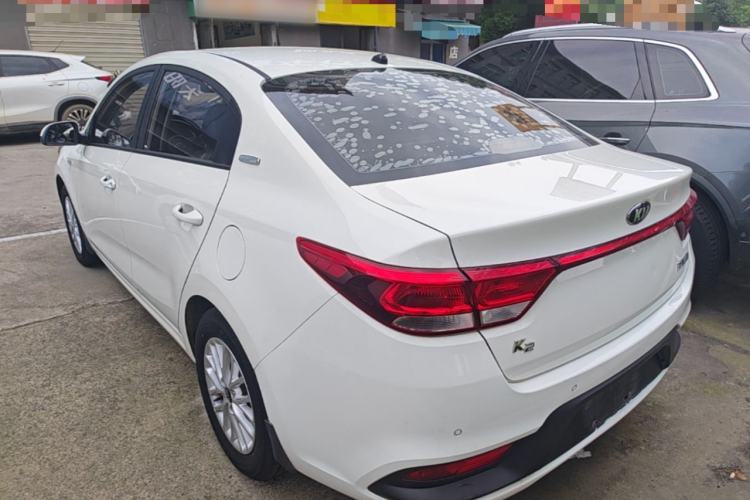 Used Kia K2 2017 Sedan 1.4L Manual Transmission 15th Anniversary Special Edition GLS Rear Left 45 Deg