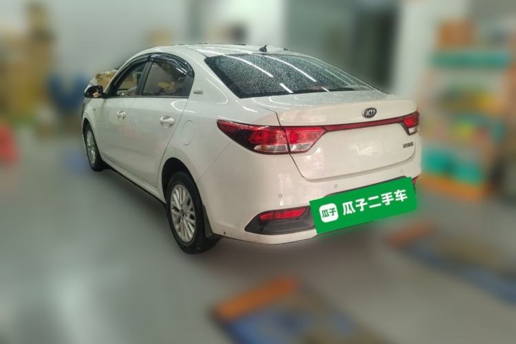 Used Kia K2 2017 Sedan 1.4L Manual Transmission 15th Anniversary Special Edition GLS Rear Left 45 Deg